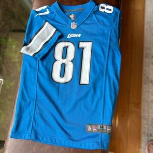 NFL Blue Jersey with Black and White Accents